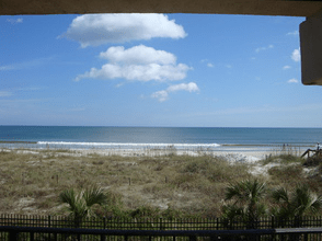 beach view from my condo at jax beach